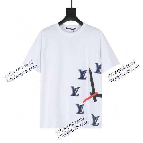  2021春夏 LOUIS VUITTONブランドコピー ルイ ヴィトン LOUIS VUITTON 半袖Tシャツ 2色可選 超目玉