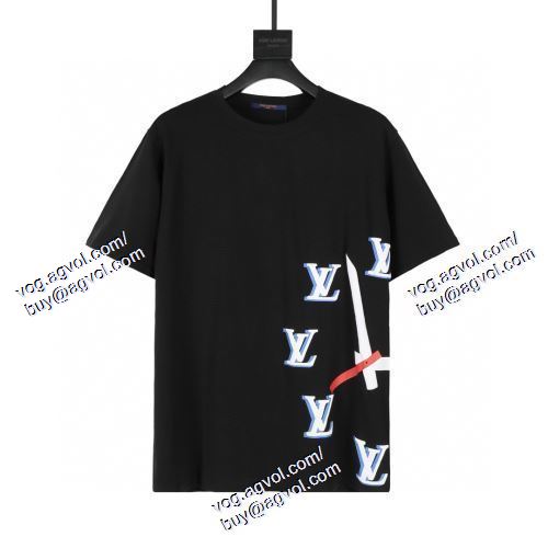  2021春夏 LOUIS VUITTONブランドコピー ルイ ヴィトン LOUIS VUITTON 半袖Tシャツ 2色可選 超目玉
