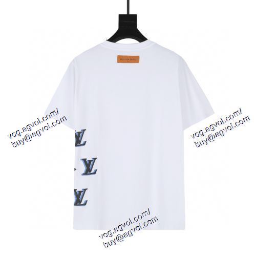  2021春夏 LOUIS VUITTONブランドコピー ルイ ヴィトン LOUIS VUITTON 半袖Tシャツ 2色可選 超目玉