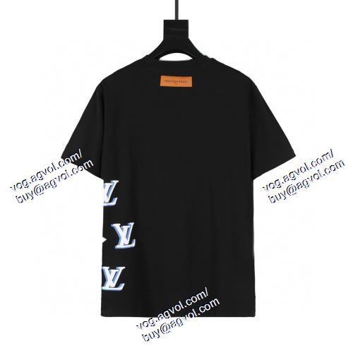  2021春夏 LOUIS VUITTONブランドコピー ルイ ヴィトン LOUIS VUITTON 半袖Tシャツ 2色可選 超目玉