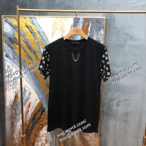  おすすめ/オススメ 2021春夏 ルイ ヴィトン LOUIS VUITTON 半袖Tシャツ 2色可選 LOUIS VUITTON偽物ブランド