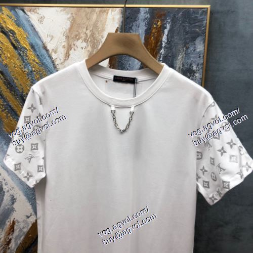  おすすめ/オススメ 2021春夏 ルイ ヴィトン LOUIS VUITTON 半袖Tシャツ 2色可選 LOUIS VUITTON偽物ブランド