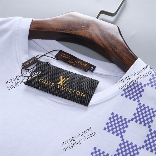  2色可選 LOUIS VUITTONスーパーコピー 代引 半袖Tシャツ 上下セット セール中 ルイ ヴィトン LOUIS VUITTON 2021春夏