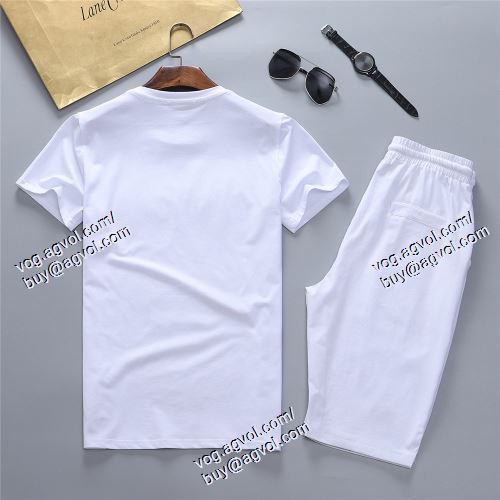  2021春夏 LOUIS VUITTONブランドコピー 半袖Tシャツ 上下セット ルイ ヴィトン LOUIS VUITTON 人気激売れ 2色可選 