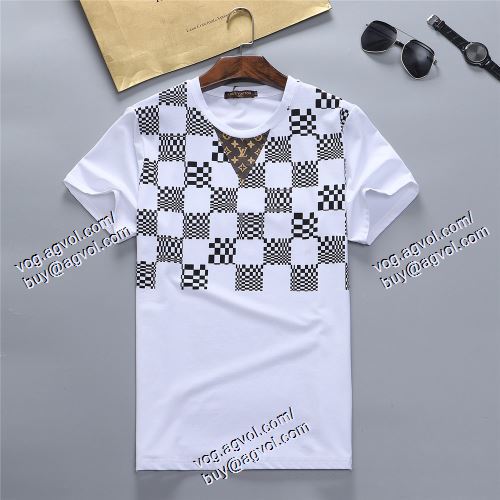  2021春夏 LOUIS VUITTONブランドコピー 半袖Tシャツ 上下セット ルイ ヴィトン LOUIS VUITTON 人気激売れ 2色可選 