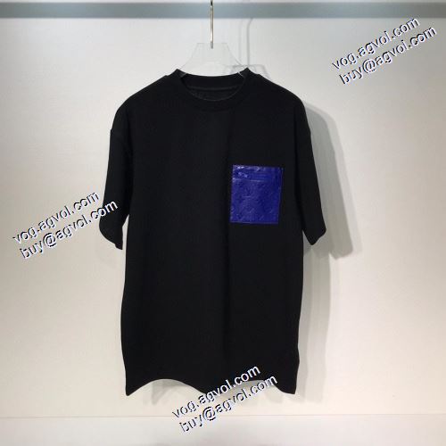 2021春夏 ルイ ヴィトン LOUIS VUITTON ルイ ヴィトンブランド コピー 長く愛用できる 4色可選 半袖Tシャツ ラウンドネック シンプル