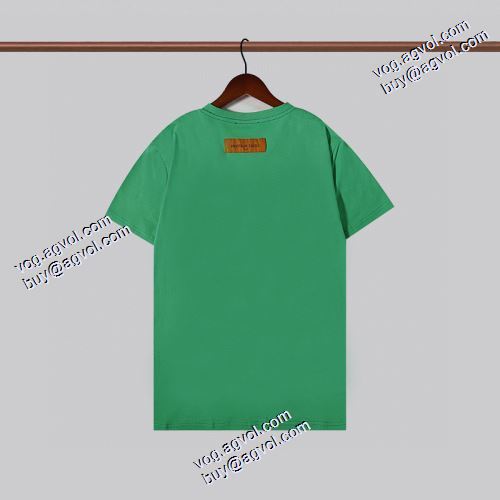数に限りがある 2021春夏 ラウンドネック ルイ ヴィトン LOUIS VUITTON ルイ ヴィトンコピー ブランド 半袖Tシャツ オリジナル 3色可選