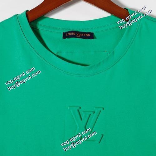 数に限りがある 2021春夏 ラウンドネック ルイ ヴィトン LOUIS VUITTON ルイ ヴィトンコピー ブランド 半袖Tシャツ オリジナル 3色可選