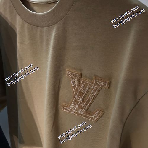 3色可選 半袖Tシャツ 肩ロゴ付 ルイ ヴィトンブランド 偽物 通販 ファション性の高い 優しいフィット感 2021春夏 ルイ ヴィトン LOUIS VUITTON