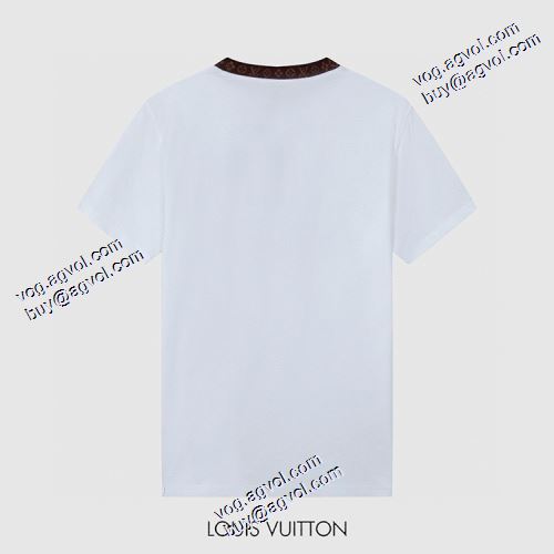 2色可選 セール中 ルイ ヴィトン偽物ブランド 半袖Tシャツ デザイン性の高い 2021春夏 ルイ ヴィトン LOUIS VUITTON ラウンドネック
