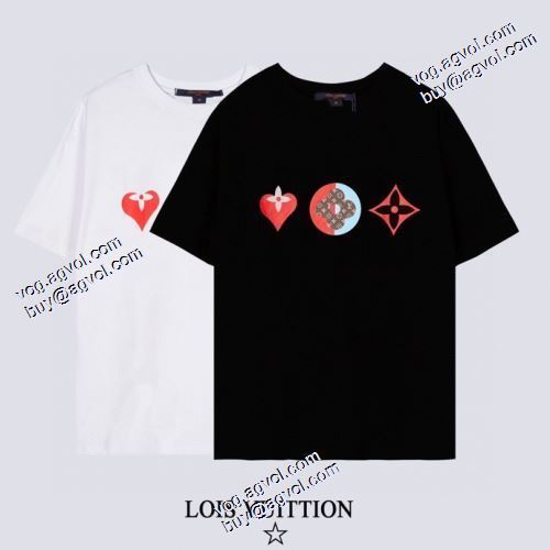 2021春夏 ルイ ヴィトン LOUIS VUITTON ラウンドネック コスパ最高のプライス ルイ 半袖Tシャツ 2色可選 ヴィトンブランドスーパーコピー お洒落に魅せる