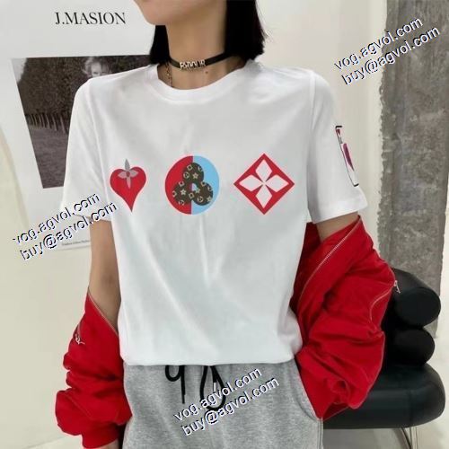 2021春夏 ルイ ヴィトン LOUIS VUITTON ラウンドネック コスパ最高のプライス ルイ 半袖Tシャツ 2色可選 ヴィトンブランドスーパーコピー お洒落に魅せる