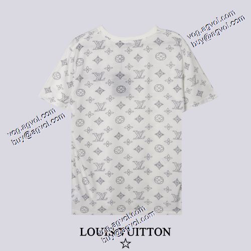 ポップ 2021春夏 ルイ ヴィトンブランド コピー ルイ ヴィトン LOUIS VUITTON 2色可選 半袖Tシャツ 気軽にカジュアルに使える 刺繍使い