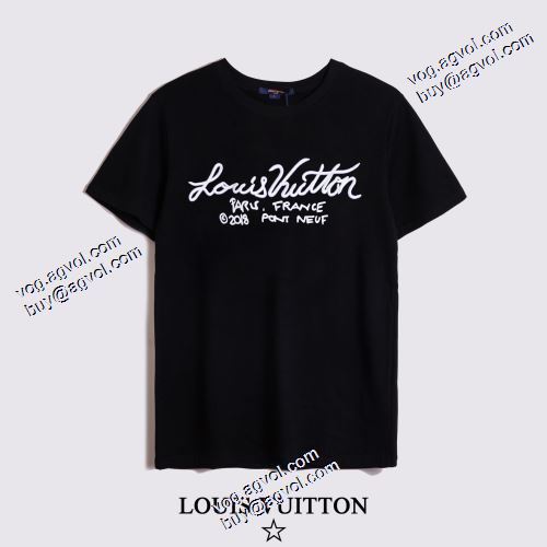 半袖Tシャツ ルイ ヴィトンコピー 大好評 男女兼用 2色可選 優しいフィット感 2021春夏 ルイ ヴィトン LOUIS VUITTON