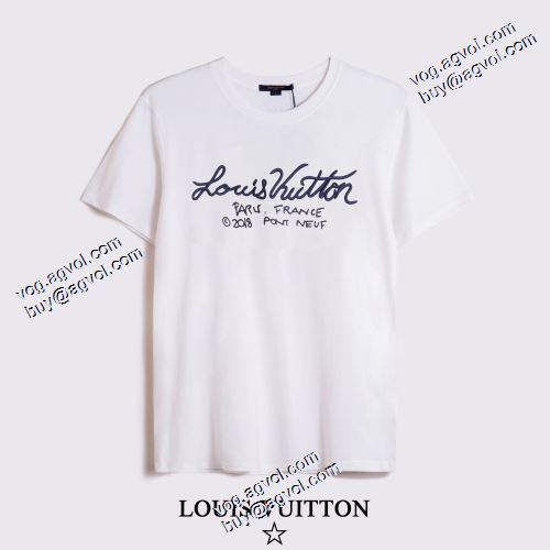 半袖Tシャツ ルイ ヴィトンコピー 大好評 男女兼用 2色可選 優しいフィット感 2021春夏 ルイ ヴィトン LOUIS VUITTON