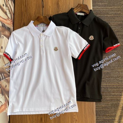モンクレール MONCLER 半袖シャツ 2021春夏 最安値に挑戦 MONCLERブランド 偽物 通販 2色可選