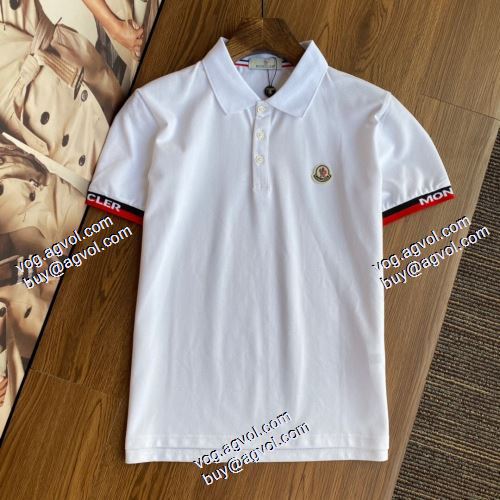 モンクレール MONCLER 半袖シャツ 2021春夏 最安値に挑戦 MONCLERブランド 偽物 通販 2色可選