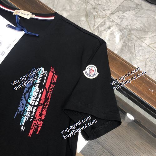  スタイルアップ効果  モンクレール MONCLER  半袖シャツ  MONCLERスーパーコピー 代引  2021春夏 2色可選
