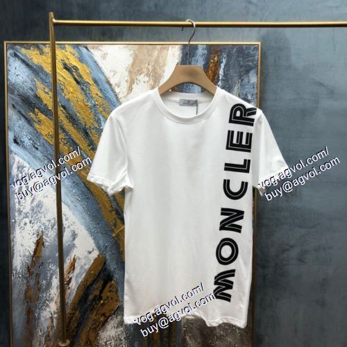  MONCLER偽物ブランド 2021春夏 半袖Tシャツ 超目玉 2色可選 モンクレール MONCLER