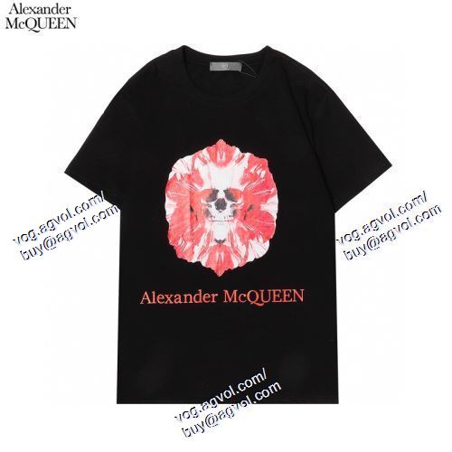  alexander mcqueenコピー ブランド 2021春夏 2色可選 半袖Tシャツ アレキサンダー マックイーン alexander mcqueen 一味違うケーブル編みが魅力満点