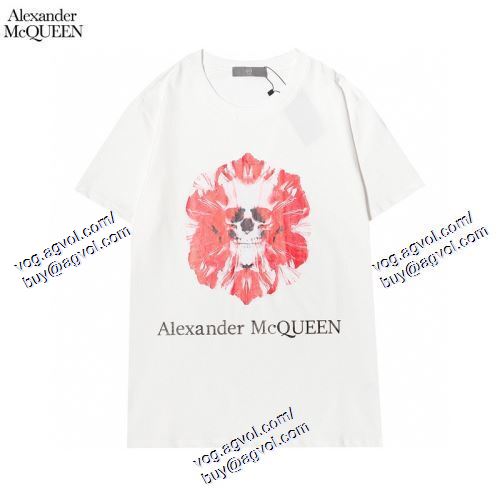  alexander mcqueenコピー ブランド 2021春夏 2色可選 半袖Tシャツ アレキサンダー マックイーン alexander mcqueen 一味違うケーブル編みが魅力満点