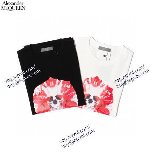  alexander mcqueenコピー ブランド 2021春夏 2色可選 半袖Tシャツ アレキサンダー マックイーン alexander mcqueen 一味違うケーブル編みが魅力満点
