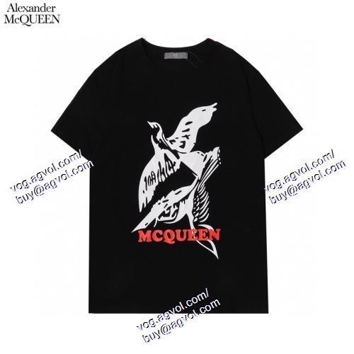  アレキサンダー マックイーン alexander mcqueen 高級感溢れるデザイン 2021春夏 alexander mcqueenスーパーコピー 激安 2色可選 半袖Tシャツ