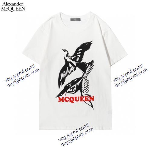  アレキサンダー マックイーン alexander mcqueen 高級感溢れるデザイン 2021春夏 alexander mcqueenスーパーコピー 激安 2色可選 半袖Tシャツ