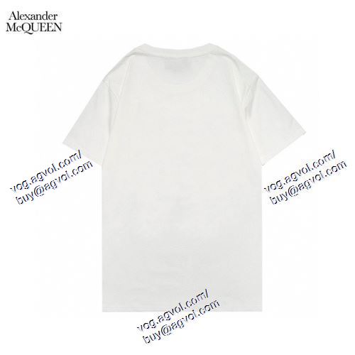  アレキサンダー マックイーン alexander mcqueen 高級感溢れるデザイン 2021春夏 alexander mcqueenスーパーコピー 激安 2色可選 半袖Tシャツ