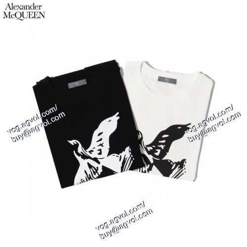  アレキサンダー マックイーン alexander mcqueen 高級感溢れるデザイン 2021春夏 alexander mcqueenスーパーコピー 激安 2色可選 半袖Tシャツ