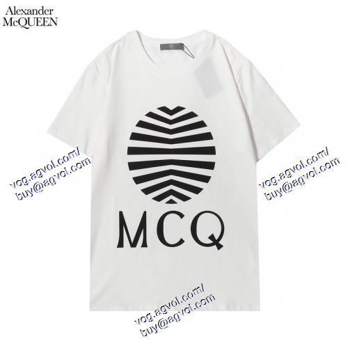  alexander mcqueenコピーブランド 上質 大人気！ 2色可選 半袖Tシャツ アレキサンダー マックイーン alexander mcqueen 2021春夏