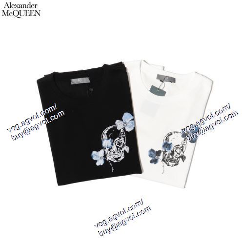  耐久性に優れ 2021春夏 2色可選 半袖Tシャツ アレキサンダー マックイーン alexander mcqueen alexander mcqueenスーパーコピー 代引