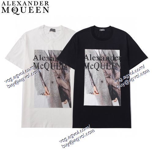  2021春夏 半袖Tシャツ アレキサンダー マックイーン alexander mcqueen 注目のアイテム 2色可選 alexander mcqueenブランド コピー 