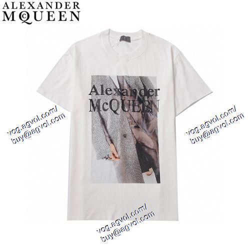  2021春夏 半袖Tシャツ アレキサンダー マックイーン alexander mcqueen 注目のアイテム 2色可選 alexander mcqueenブランド コピー 