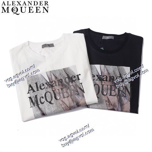  2021春夏 半袖Tシャツ アレキサンダー マックイーン alexander mcqueen 注目のアイテム 2色可選 alexander mcqueenブランド コピー 