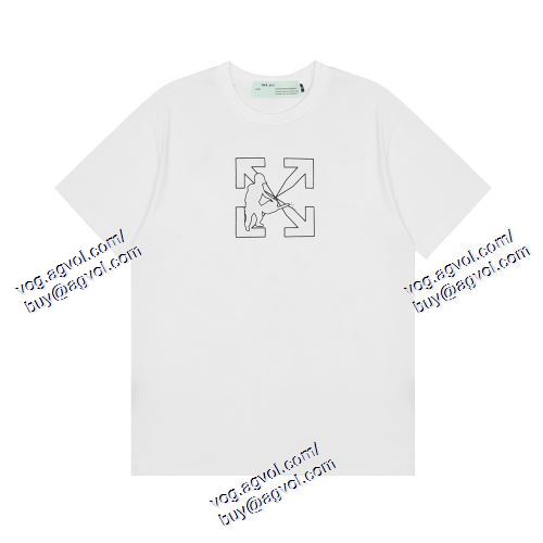  2色可選 OFF-WHITE オフホワイト偽物ブランド 半袖Tシャツ 2021春夏 Off-White オフホワイト 抜群の雰囲気が作れる!