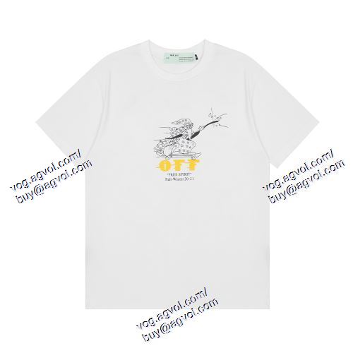  2021春夏 OFF-WHITE オフホワイトブランドコピー 2色可選 めちゃくちゃお得 Off-White オフホワイト 半袖Tシャツ