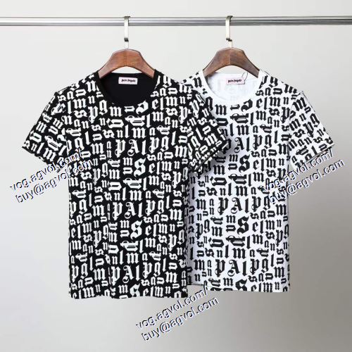  Palm Angelsブランド 偽物 通販  欧米韓流/雑誌 パーム・エンジェルス Palm Angels 2色可選 半袖Tシャツ 2021春夏