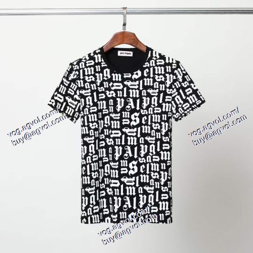  Palm Angelsブランド 偽物 通販  欧米韓流/雑誌 パーム・エンジェルス Palm Angels 2色可選 半袖Tシャツ 2021春夏