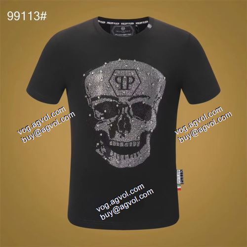  首胸ロゴ  フィリッププレイン PHILIPP PLEIN  PHILIPP PLEINブランドコピー   2021春夏   半袖シャツ 