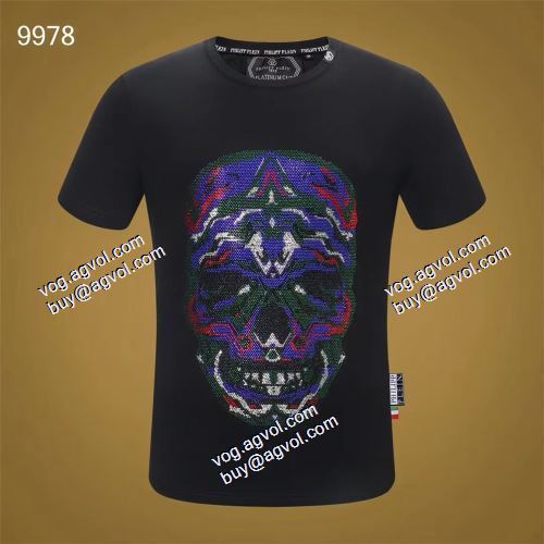  PHILIPP PLEINコピーブランド  大特価   半袖シャツ フィリッププレイン PHILIPP PLEIN  2021春夏 