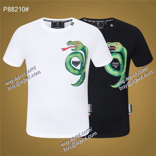  2021春夏 フィリッププレイン PHILIPP PLEIN 2色可選 半袖Tシャツ PHILIPP PLEINコピー スタイルアップ効果