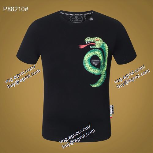  2021春夏 フィリッププレイン PHILIPP PLEIN 2色可選 半袖Tシャツ PHILIPP PLEINコピー スタイルアップ効果