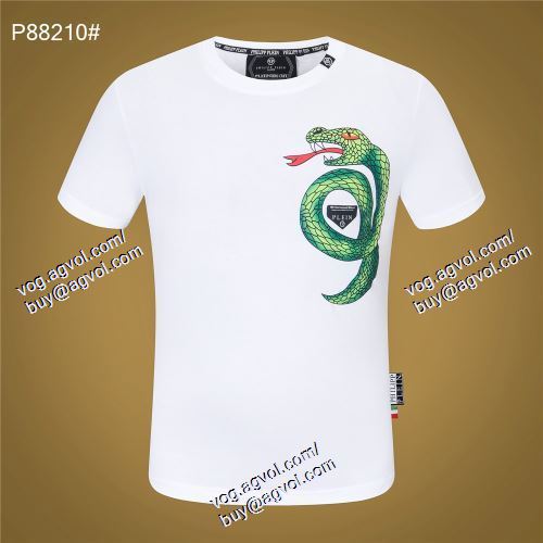  2021春夏 フィリッププレイン PHILIPP PLEIN 2色可選 半袖Tシャツ PHILIPP PLEINコピー スタイルアップ効果