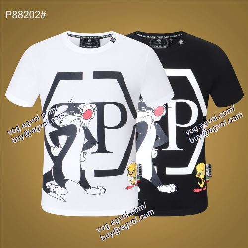  フィリッププレイン PHILIPP 半袖Tシャツ 2色可選 PLEIN PHILIPP PLEINコピー ブランド 注目のアイテム 2021春夏