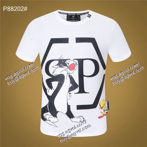  フィリッププレイン PHILIPP 半袖Tシャツ 2色可選 PLEIN PHILIPP PLEINコピー ブランド 注目のアイテム 2021春夏