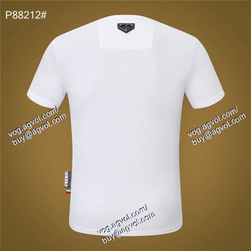  高級感を引き立てる 2021春夏 PHILIPP PLEINスーパーコピー 激安 半袖Tシャツ 2色可選 フィリッププレイン PHILIPP PLEIN