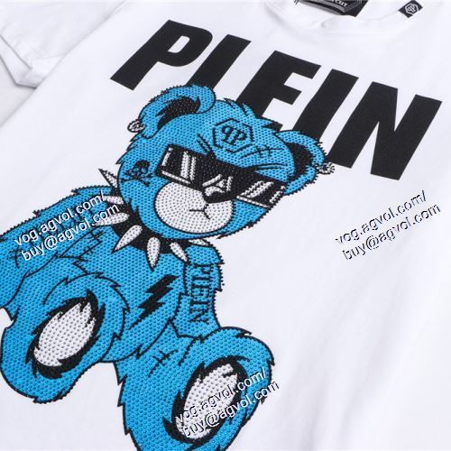  高級感を引き立てる 2021春夏 PHILIPP PLEINスーパーコピー 激安 半袖Tシャツ 2色可選 フィリッププレイン PHILIPP PLEIN