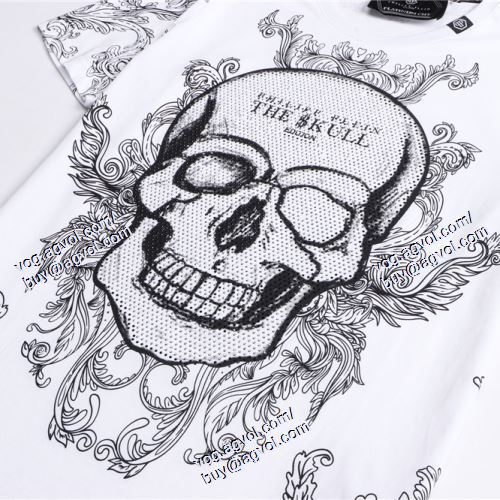  PHILIPP PLEINブランドコピー 半袖Tシャツ フィリッププレイン PHILIPP PLEIN 2021春夏 落ち着いた感覚 2色可選
