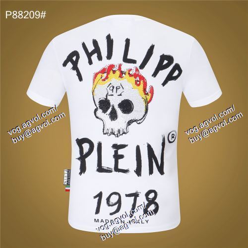  2021春夏 ムダな装飾を排したデザイン フィリッププレイン PHILIPP PLEIN 2色可選 半袖Tシャツ PHILIPP PLEINコピー